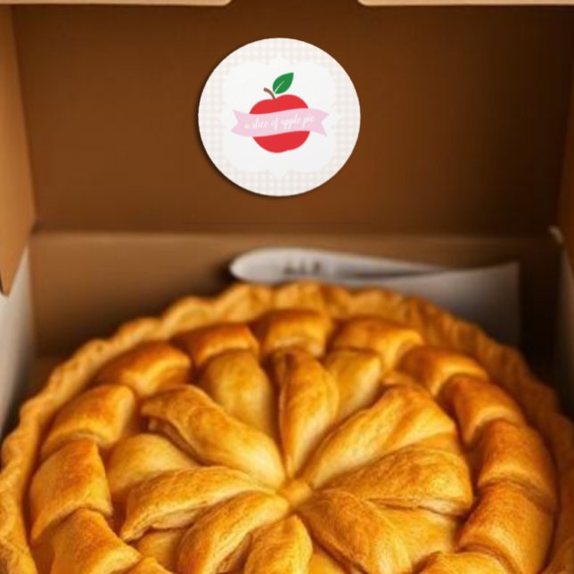 Adesivo Uma Fatia De Torta De Maçã (Criador carregado)