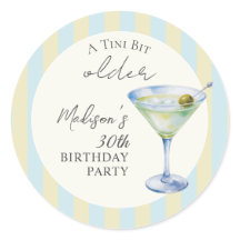 Uma Festa de Aniversário com Martini Cocktail Um P