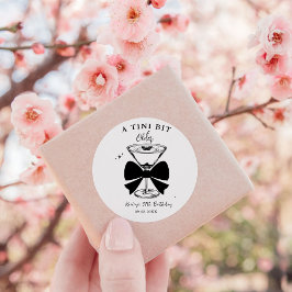 Adesivo Uma Festa de aniversário Martini Mais Velha