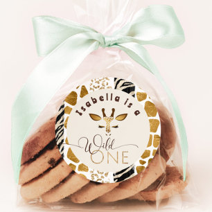 Adesivo Uma festa de aniversário moderna Safari selvagem