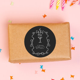 Adesivo Uma Festa de aniversário Negra Martini Pequena E M