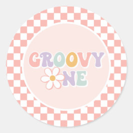 Adesivo Uma garota muito fixe Pink Daisy Checker