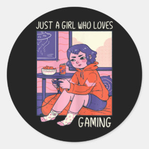 Adesivo Uma garota que ama jogos