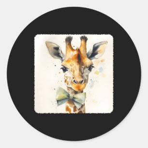 Adesivo Uma Girafa Com Um Arco De Anima Moda Moda