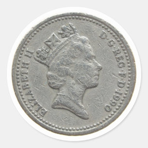 Adesivo Uma libra de moeda