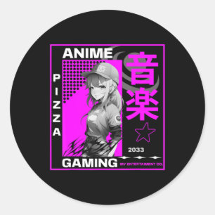 Adesivo Uma Menina Que Ama Os Jogos De Anime