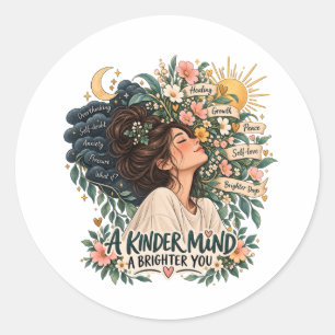 Adesivo Uma Mente Mais Gentil Um Você Mais Radiante Caneca