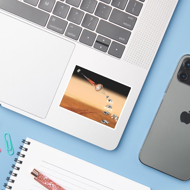 Adesivo Uma Missão De Regresso De Amostras De Marte Propos (Notebook com iPhone)