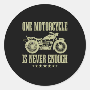 Adesivo Uma Moto Antiga Divertida Nunca é Suficiente para
