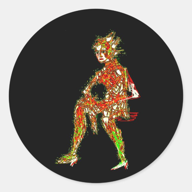 Adesivo Uma mulher sentada (Frente)