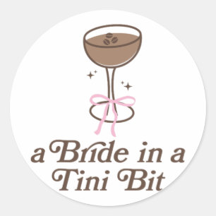 Adesivo Uma Noiva Em Um Bit De Arco De Tini