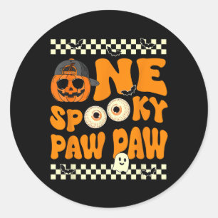 Adesivo Uma Pata de Pata Spooky Primeiro Aniversário Jack