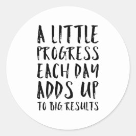 Adesivo Uma Pequena Citação Motivacional De Progresso