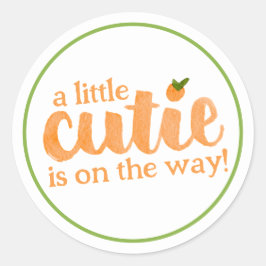 Adesivo Uma Pequena Cutie está no Caminho Chá de fraldas