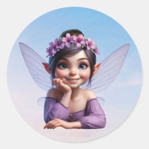 Adesivo Uma pequena fada mágica posando para a câmera