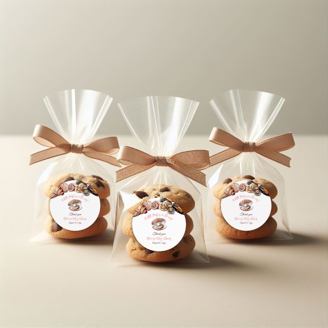 Adesivo Uma pérola debaixo do Chá de fraldas da Garota do  (Criador carregado)