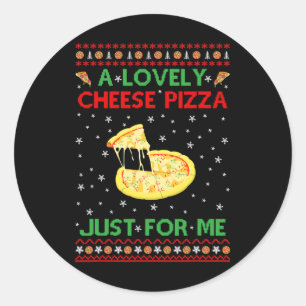 Adesivo Uma Pizza De Queijo Sozinha Diversão Da Casa Do Ke
