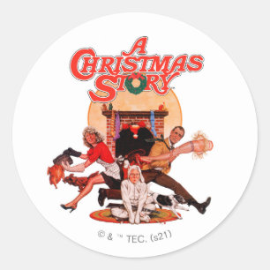 Adesivo Uma Poster de Arte de Natal