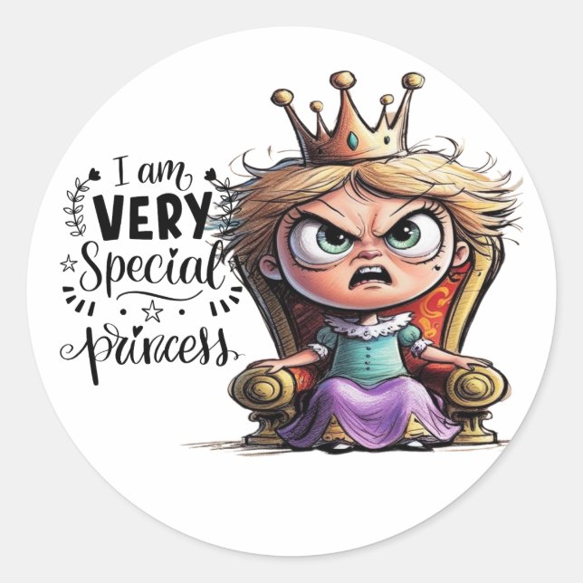 Adesivo Uma princesa que sabe brilhar! (Frente)