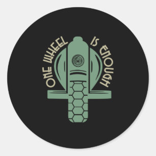 Adesivo Uma roda é suficiente EUC em monoroda
