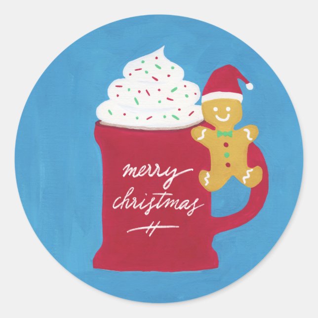 Adesivo Uma Taça de Feliz Natal (Frente)