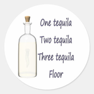 Adesivo Uma tequila dois tequila três tequila quatro