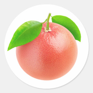 Adesivo Uma toranja cor-de-rosa