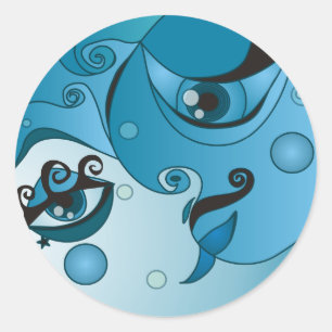Adesivo Uma vez em uma lua azul