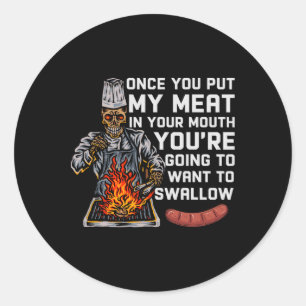Adesivo Uma Vez Que Coloque Minha Carne Em Seu Chef De Chu