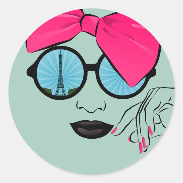 Adesivo Uma visão do rosto do Arco de tamanho excessivo de (Frente)