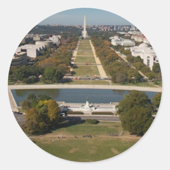 Adesivo Uma visão paisagística de Washington DC (Frente)