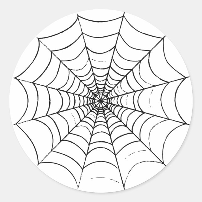 Adesivo Uma Web de aranha simples (Frente)
