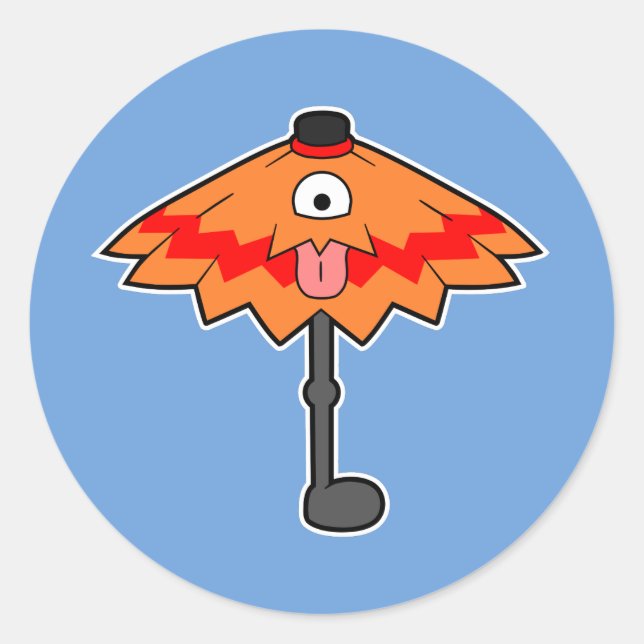 Adesivo Umbrella Yokai - Monstro Japonês Kasa-obake (Frente)