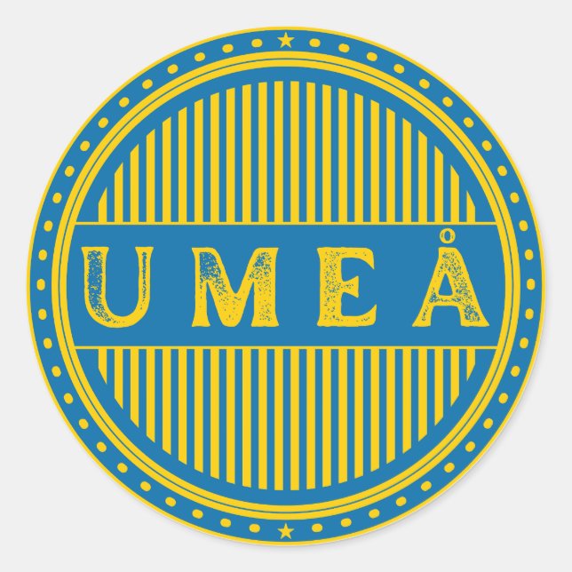 Adesivo Umeå City Pride Emblem – Swedish Identity (Frente)