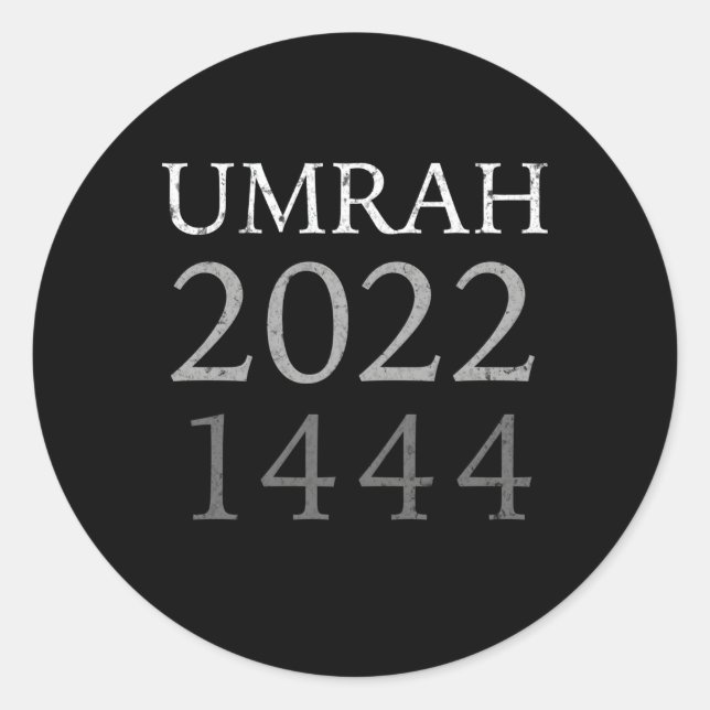 Adesivo Umrah 2022 Para A Família 1444H (Frente)