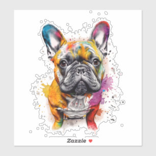 Adesivo Un Buldogue francés lleno de estilo