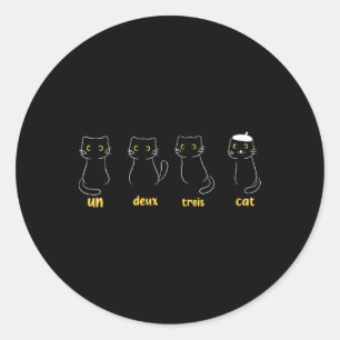 Adesivo Un Deux Trois Cat Funny Cat Lovers
