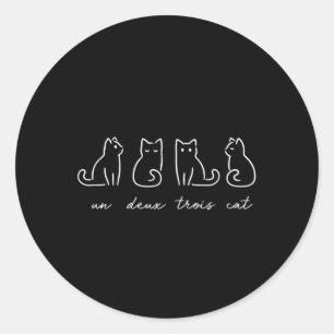 Adesivo Un Deux Trois Cat Funny Cat Lovers 1