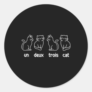 Adesivo Un Deux Trois Cat - Proprietário do Gatinho do Cat