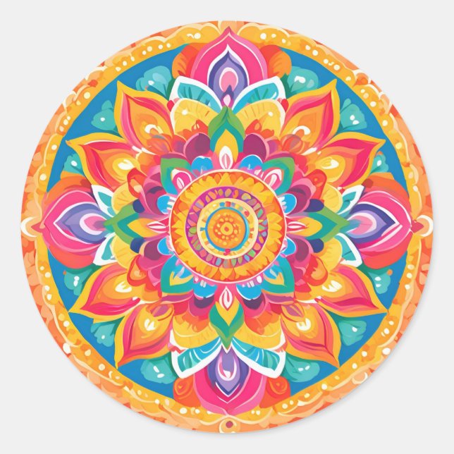 Adesivo Un mandala romantique (Frente)