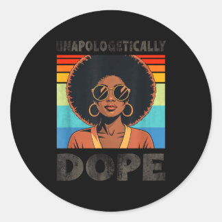 Adesivo Unapologetically Afro Woman Retro Pride