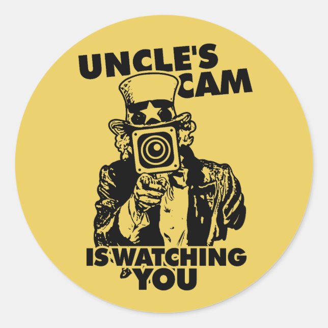 Adesivo Uncle's Cam is Watching You (Frente)