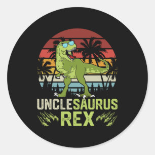 Adesivo Unclesarurus Rex   Design de Dinossauro Legal
