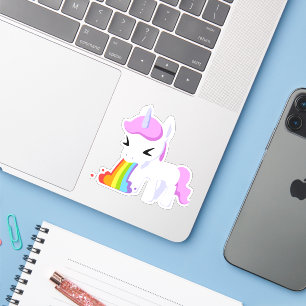 ADESIVO UNCORN RAINBOW VOMIT STICKERS