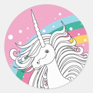 ADESIVO UNCORN STICKER PINK