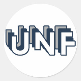 Adesivo UNF University of North Florida Round Sticker