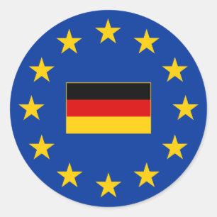 Adesivo União Europeia Alemanha Round Sticker