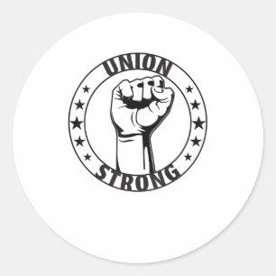 Adesivo União Forte Para Um Trabalhador Sindical Orgulhoso