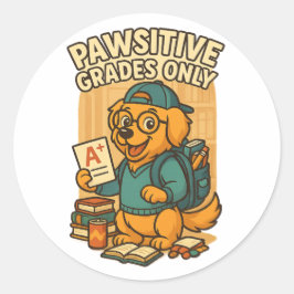 Adesivo Unicamente Grades Pawsitivas - Voltar à Camisa-T d
