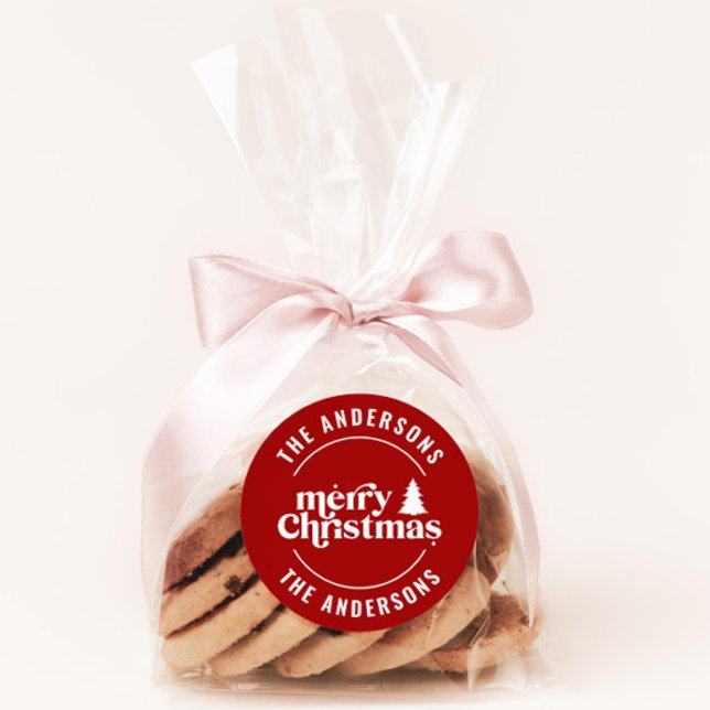 Adesivo Único Mínimo de Natal Retroativo (Criador carregado)